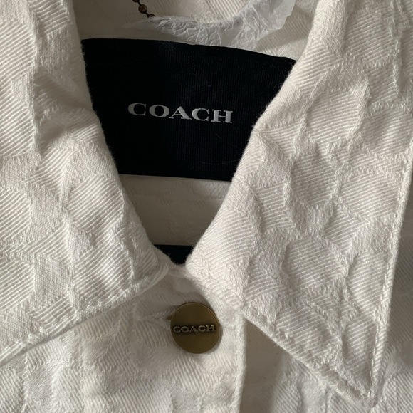 🔥🔥🔥 COACH TOP RATED Signature Denim Jacket SIZE XS🔥🔥🔥 - Picture 6 of 11